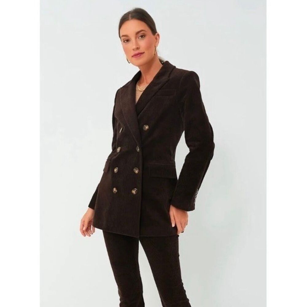 Tuckernuck Brown Corduroy Alexander Double Breasted Blazer Size L